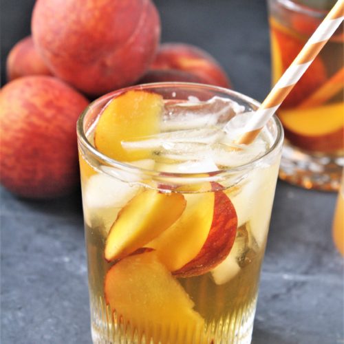 Easy Peach Tea Recipe (Use Fresh or Frozen Peaches)