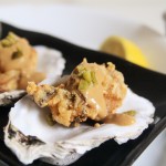 Oyster Tempura with Yuzu Honey Dijon Mustard Sauce