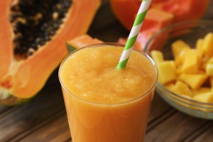 This copycat recipe for Smoothie King's gut-health-inspired smoothie blends creamy banana, fresh papaya, and frozen mango, creating a refreshing treat that’s ideal for any day of the week.