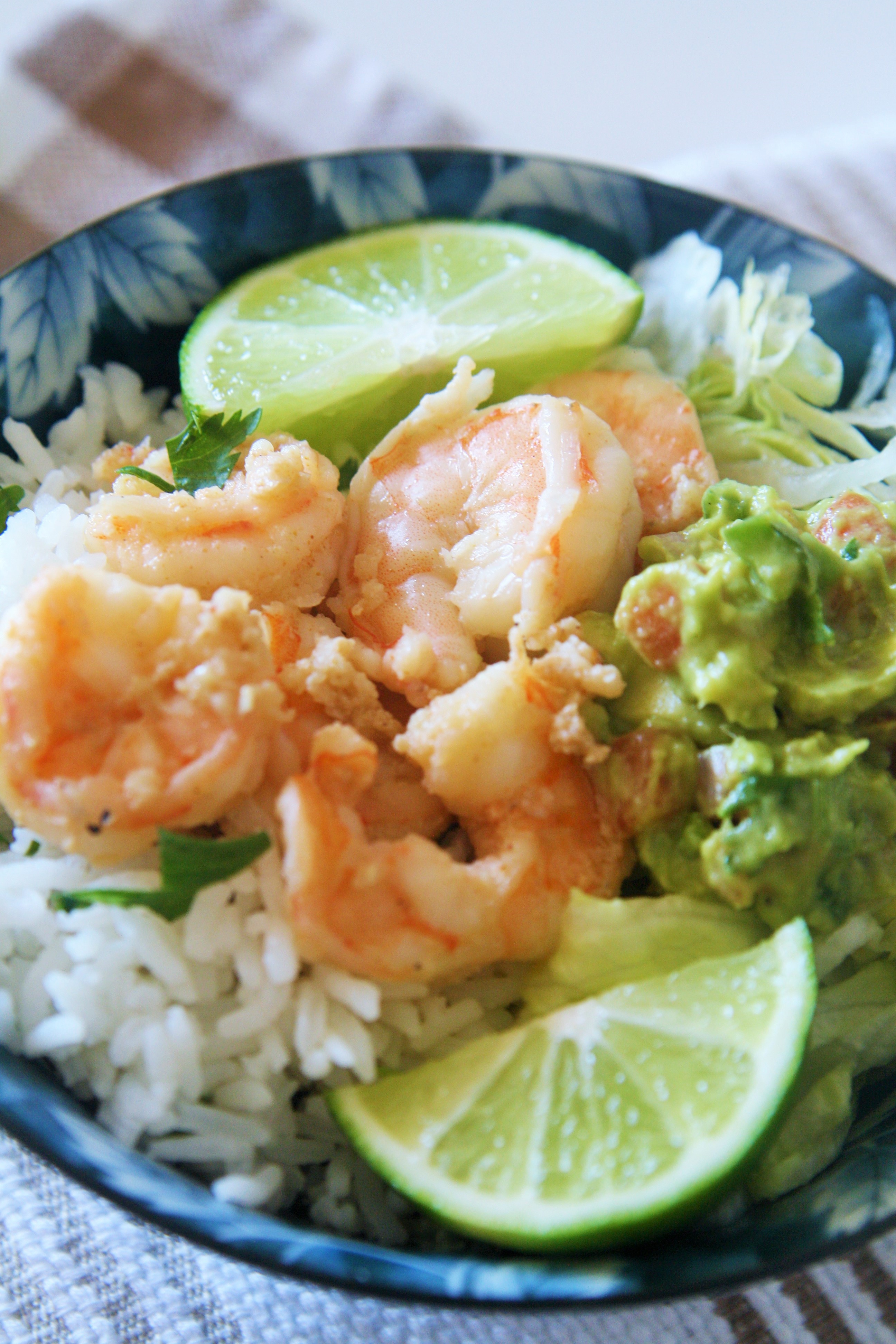 garlic-shrimp-cilantro-lime-rice-bowl-3 - The Tasty Bite