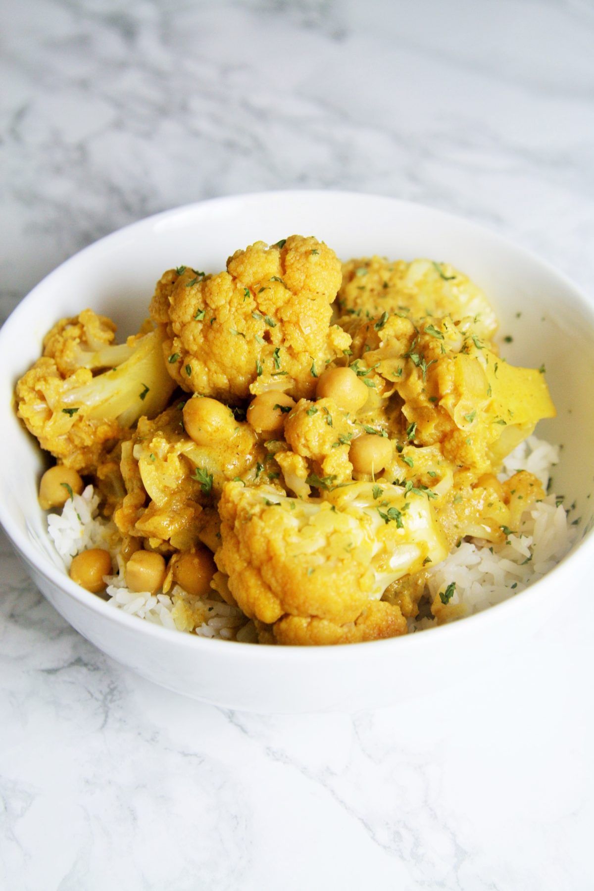 Cauliflower And Chickpea Curry The Tasty Bite