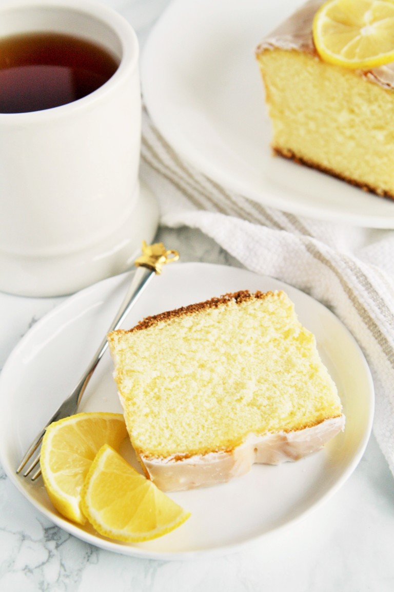 Lemon Yogurt Pound Cake - The Tasty Bite