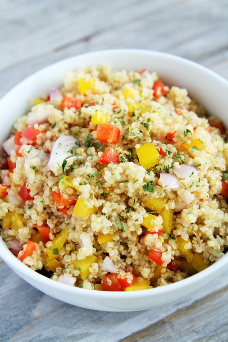 Quinoa and Pepper Pilaf - The Tasty Bite