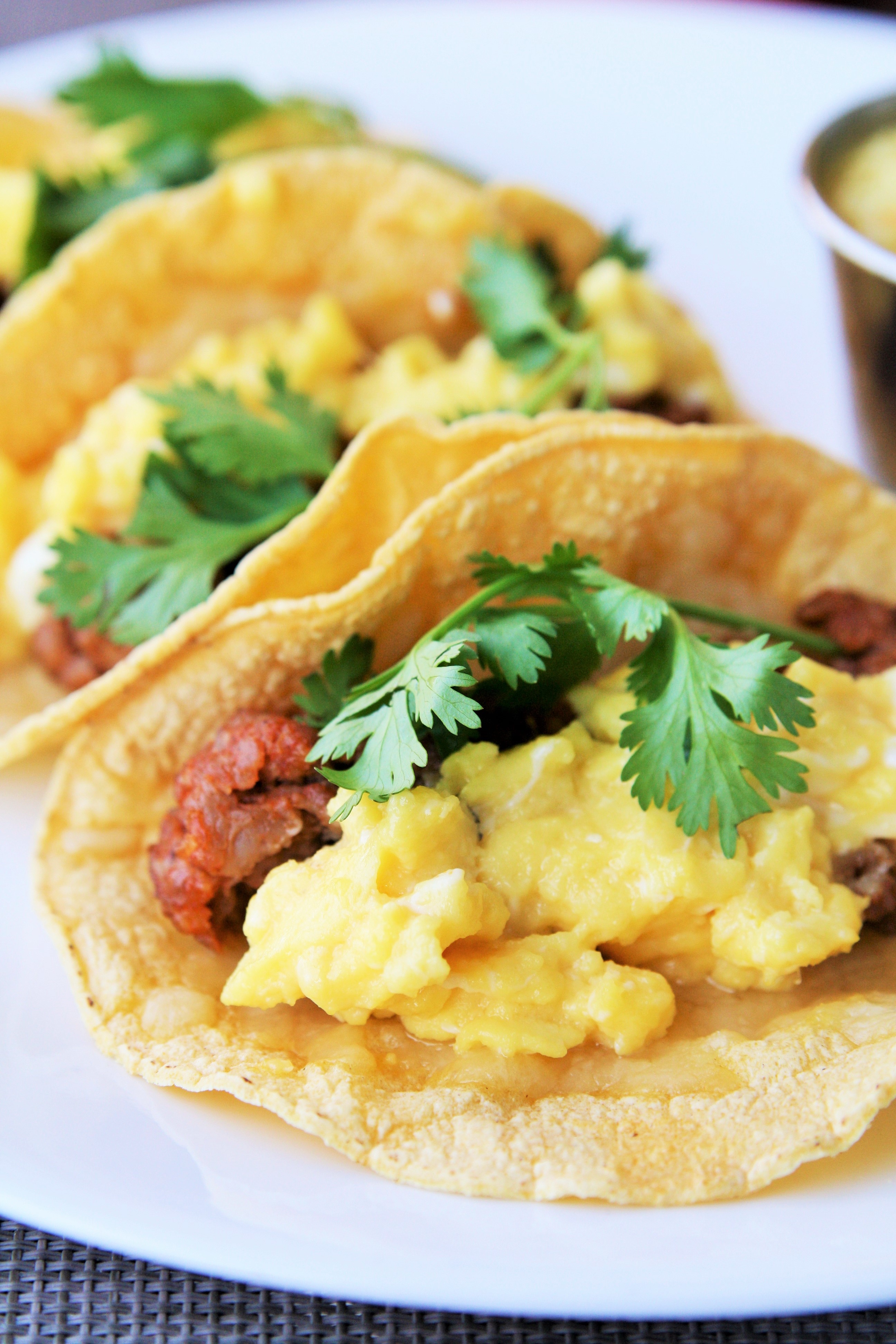 chorizo-breakfast-tacos-pineapple-habanero-salsa-3 - The Tasty Bite