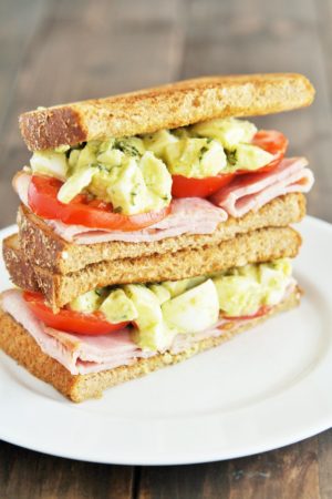 Green Eggs And Ham Sandwiches - The Tasty Bite