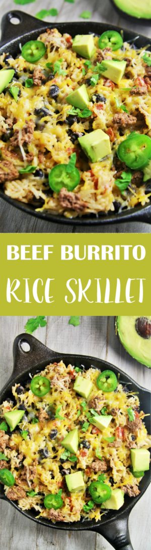 Beef Burrito Rice Skillet - The Tasty Bite