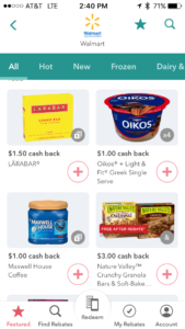 Use Ibotta to browse through the different cash back offers for grocery and household items, and earn cash back on your groceries just by taking picture of your receipt.