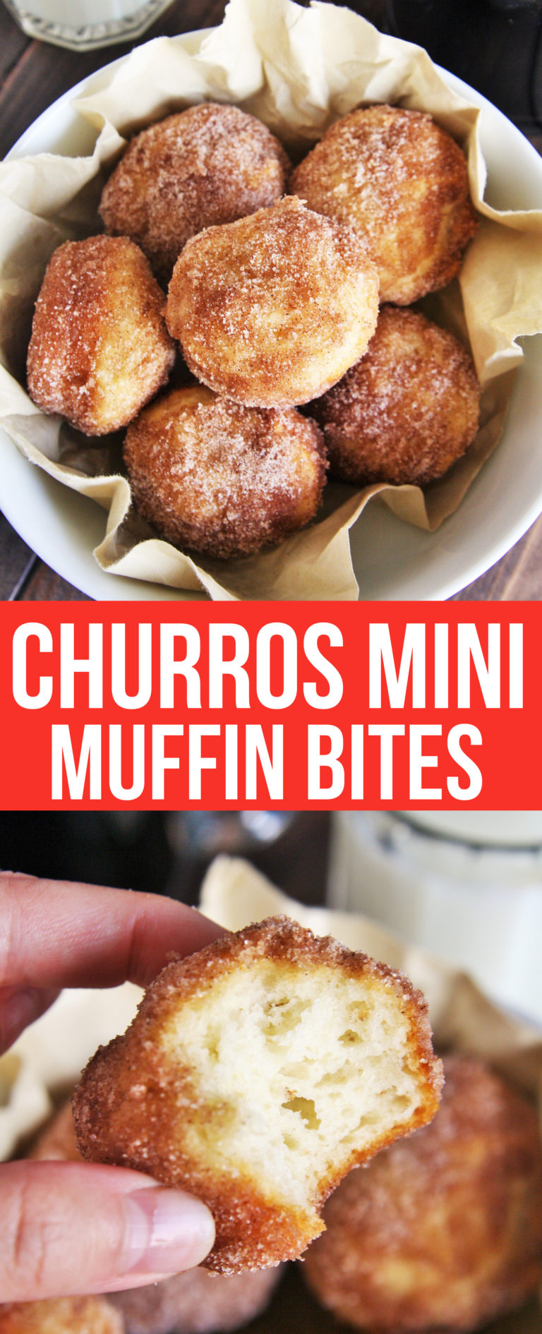 Churros Mini Muffin Bites - The Tasty Bite