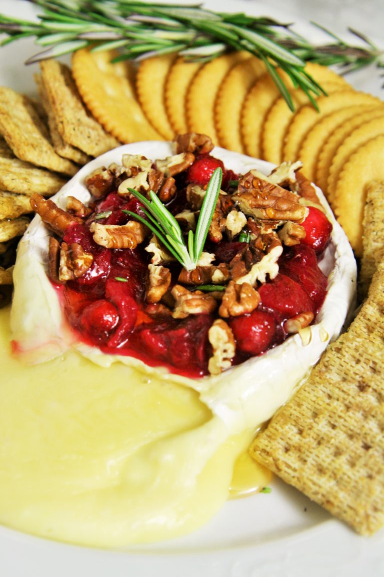 Cranberry Pecan Baked Brie - The Tasty Bite