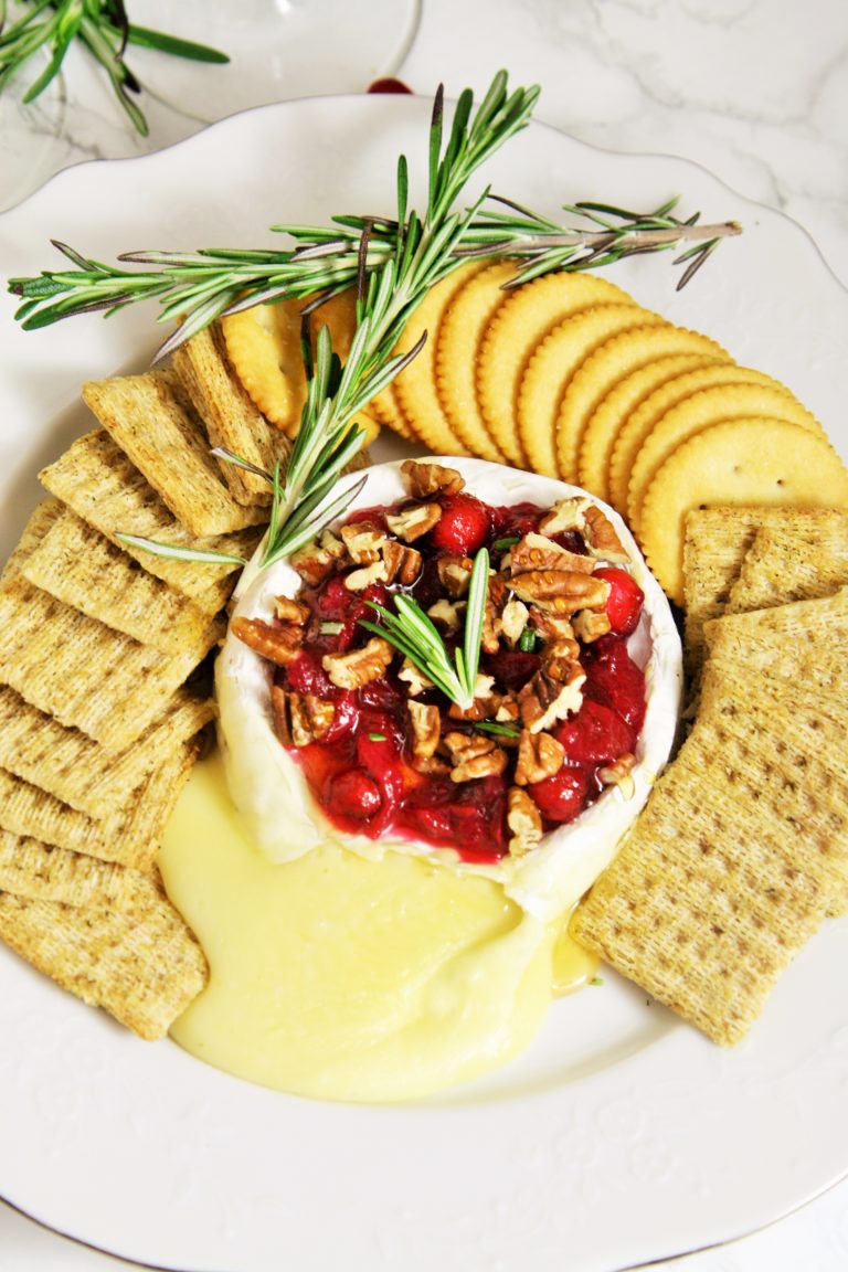 Cranberry Pecan Baked Brie - The Tasty Bite