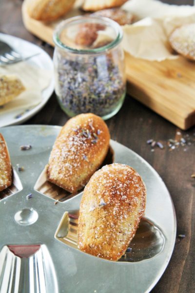 Honey Lavender Almond Madeleines - The Tasty Bite