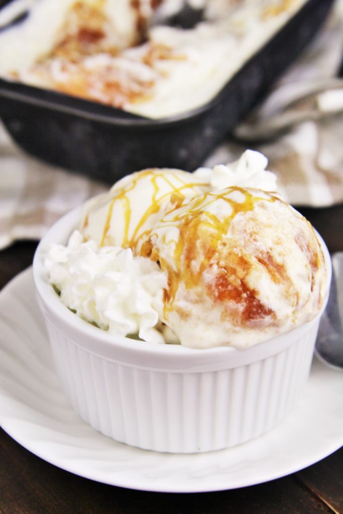 No-Churn Apple Pie Ice Cream - The Tasty Bite