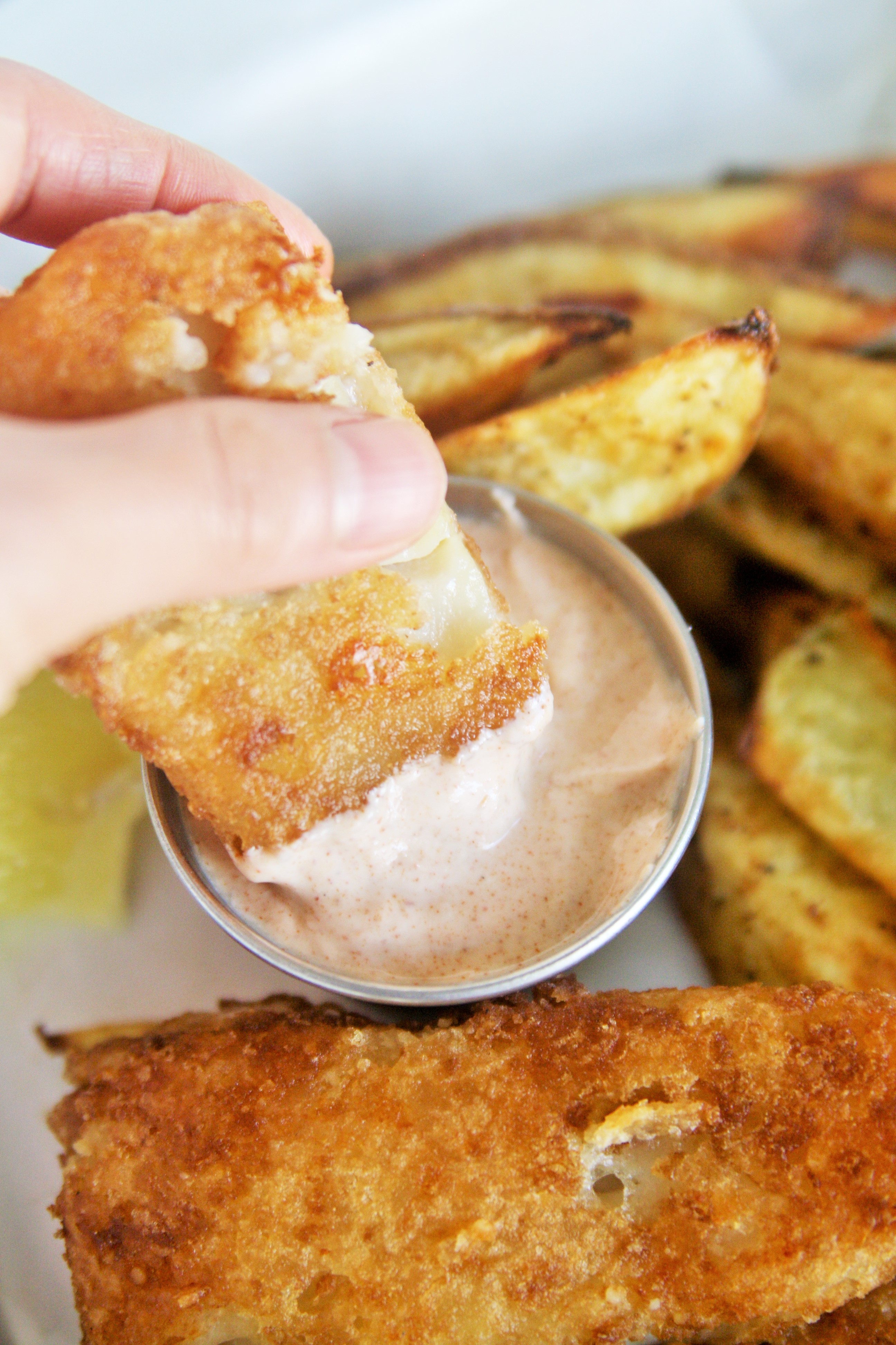 Crispy, golden fillets coated in a zesty beer batter, served with tangy tartar sauce—this Cajin Fish and Chips made with Acadian Redfish is twist on a classic and sure to become your new favorite!