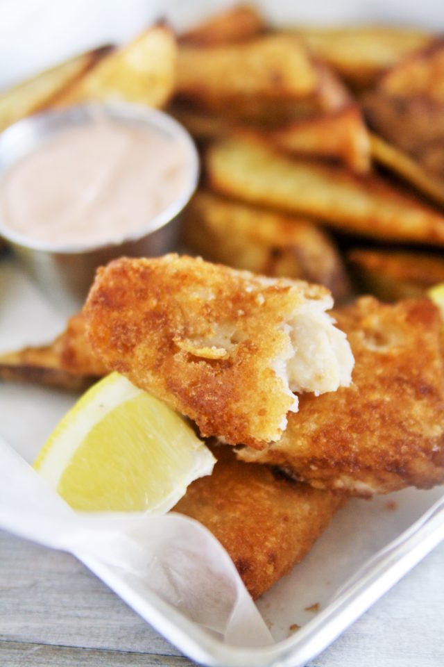 Cajun Fish and Chips (Recipes with Acadian Redfish) - The Tasty Bite