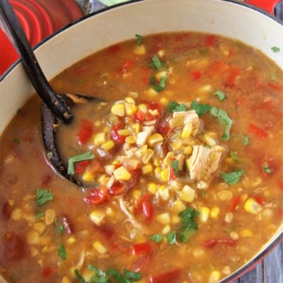 Mexican Chicken Corn Chowder - The Tasty Bite