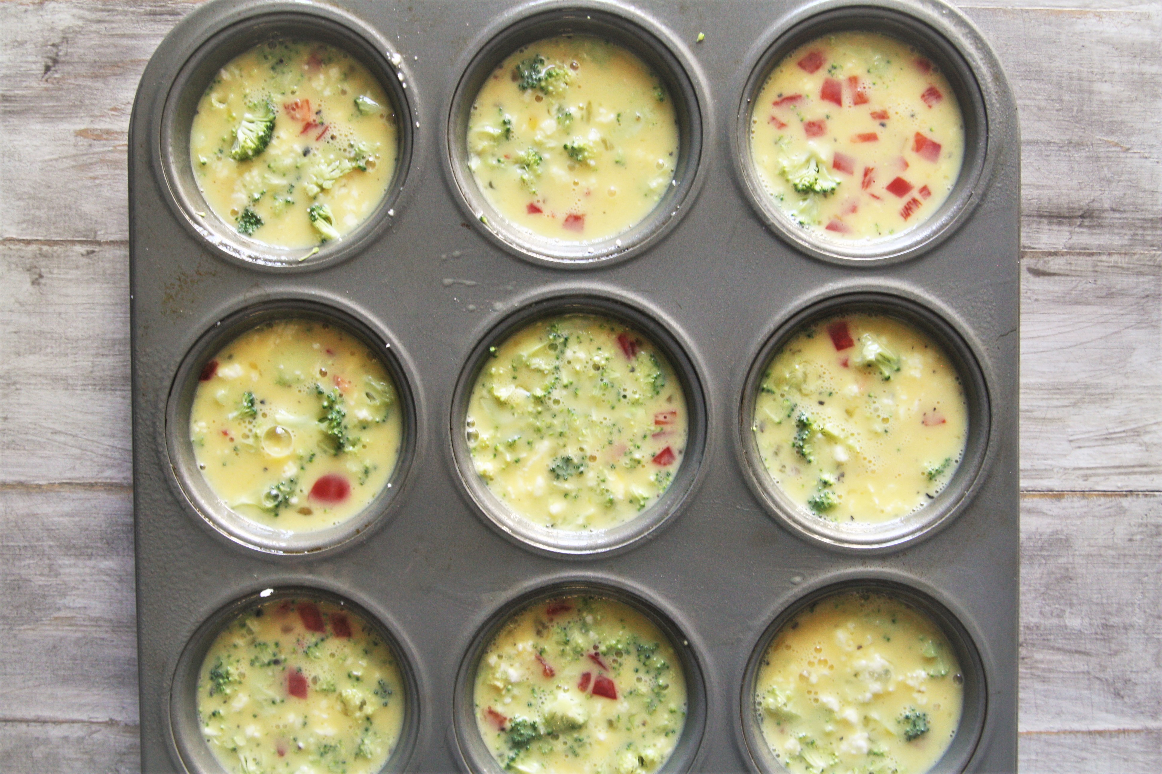 Start your day right with Healthy Breakfast Egg Muffin Cups! These portable breakfast egg cups are packed with vegetables and protein, baked to perfection in muffin tins and can be made in advance.