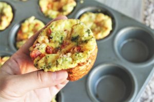 Start your day right with Healthy Breakfast Egg Cups! These portable breakfast egg cups are packed with vegetables and protein, baked to perfection in muffin tins and can be made in advance.