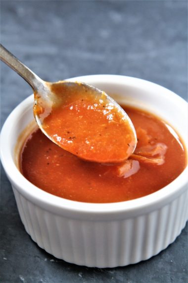 Homemade Peach Barbecue Sauce - The Tasty Bite