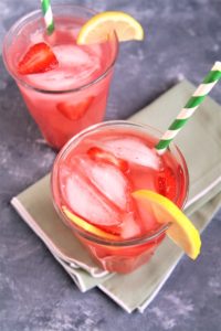 Make this Starbucks Copycat Strawberry Acai Lemonade Refresher right at home! Sweet, tangy, and thirst-quenching, it's the perfect summertime drink to cool you down on a hot day.