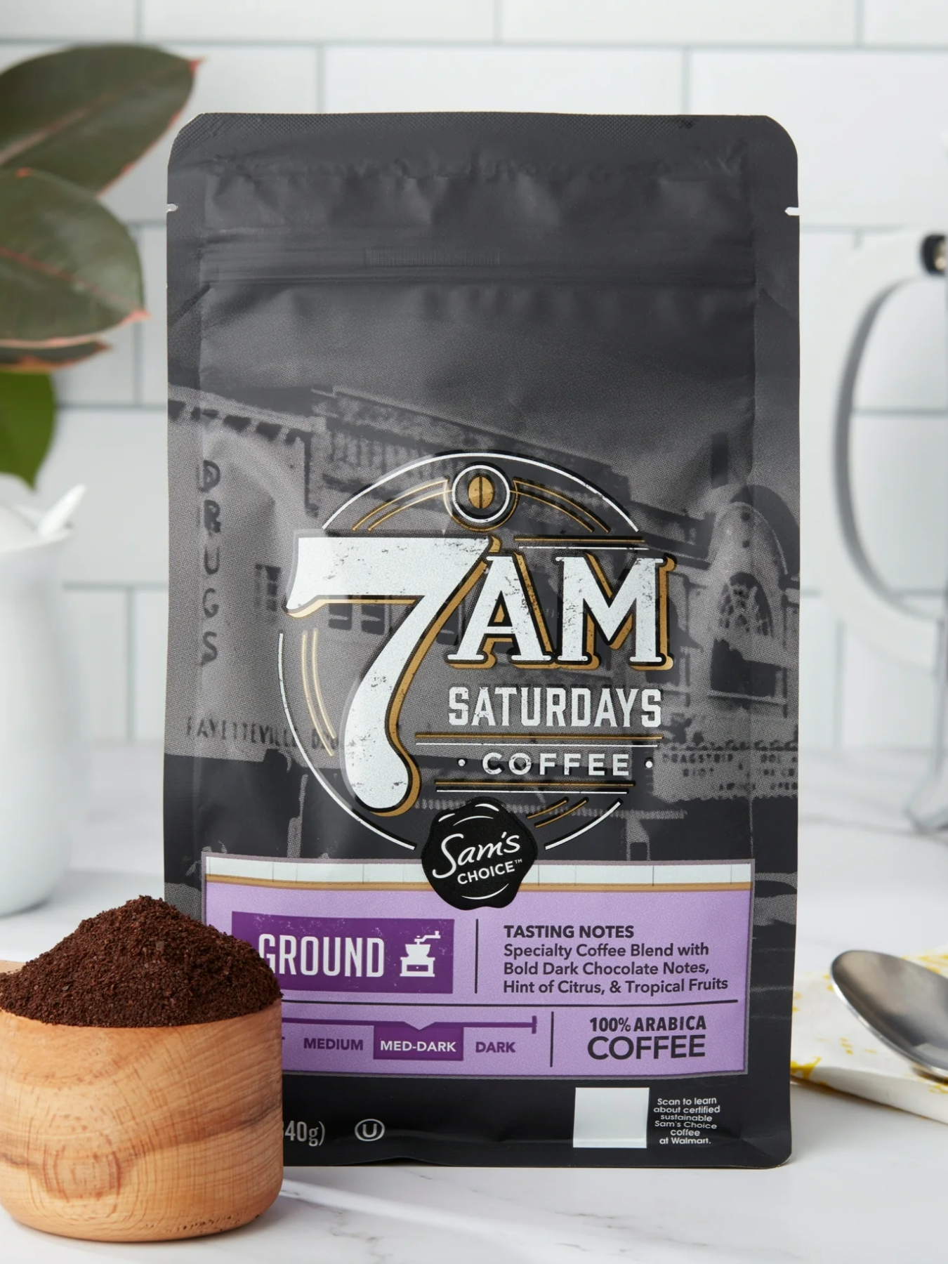 Sam’s Choice 7am Saturdays Coffee is a versatile medium-dark roast made from ethically sourced beans, offering a smooth, caramel-rich flavor with a hint of citrus brightness. Perfect for coffee lovers and connoisseurs alike, this specialty coffee delivers a café-quality experience right at home, whether enjoyed hot or iced.