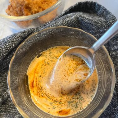 Learn how to make the delicious Popeyes Blackened Ranch Sauce with this easy copycat recipe. It's creamy, smoky, and subtly spicy dipping sauce that brings New Orleans-style flavor to your table.