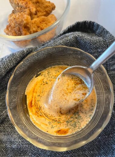 Learn how to make the delicious Popeyes Blackened Ranch Sauce with this easy copycat recipe. It's creamy, smoky, and subtly spicy dipping sauce that brings New Orleans-style flavor to your table.