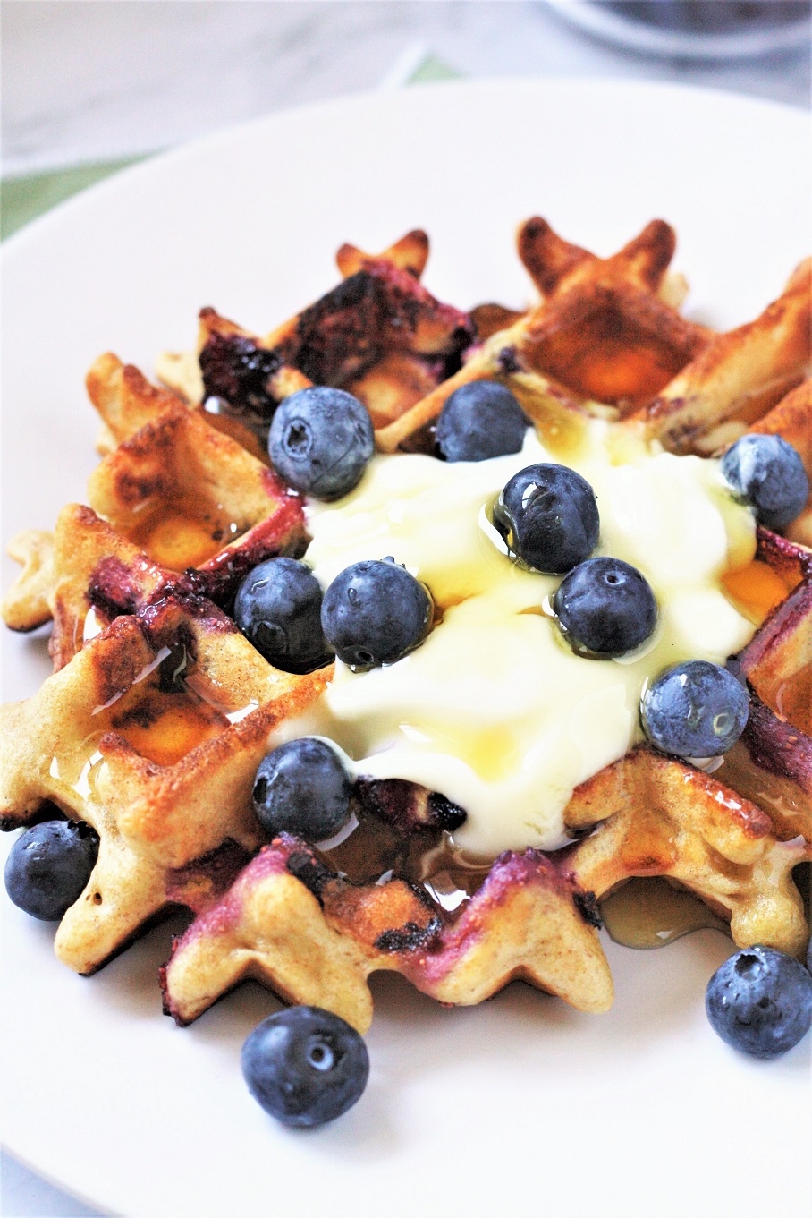 These Kodiak Power Cakes waffles are a delicious, protein-packed breakfast made with wholesome ingredients like whole grains and are easily customizable with your favorite add-ins.