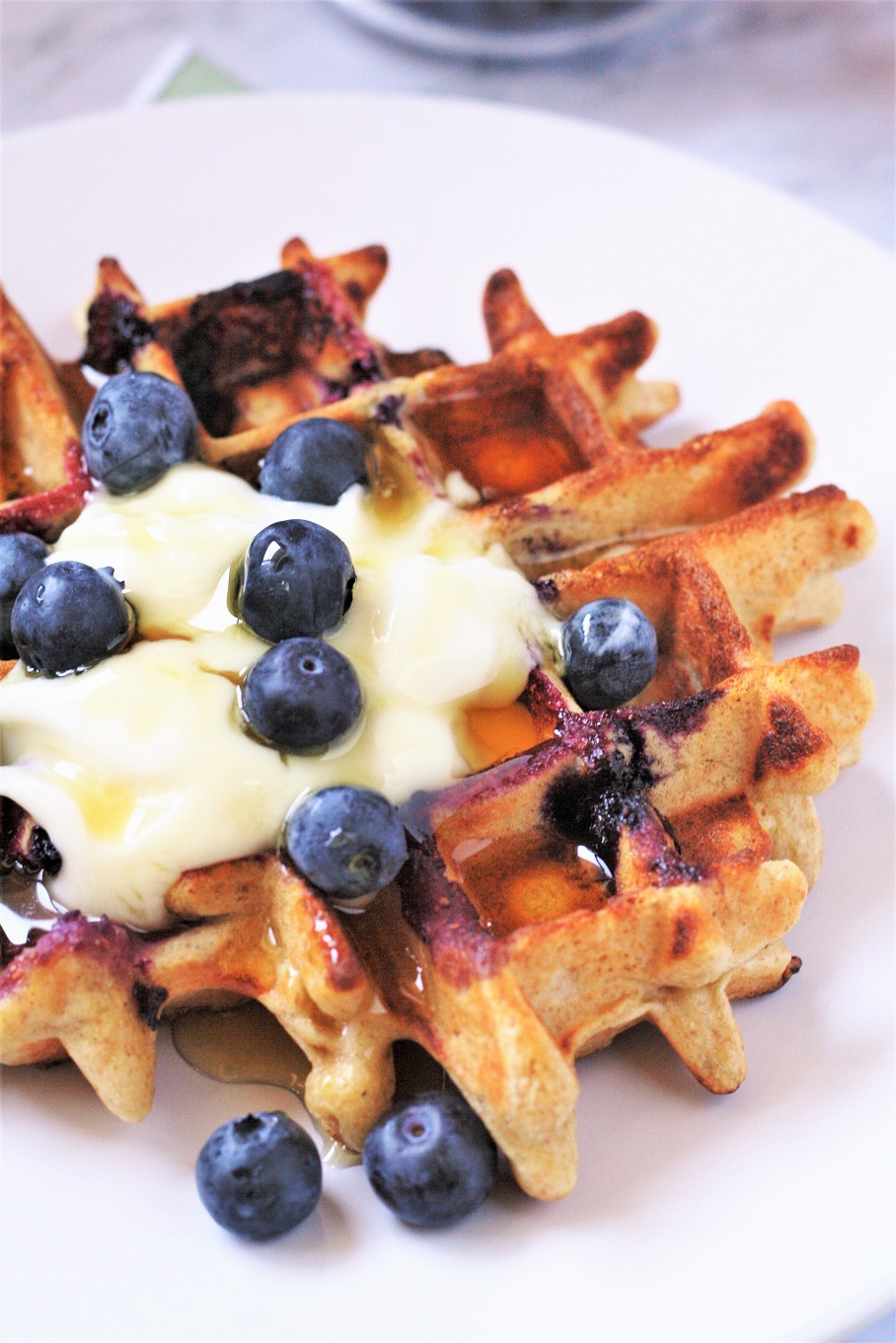 These Kodiak Power Cakes waffles are a delicious, protein-packed breakfast made with wholesome ingredients like whole grains and are easily customizable with your favorite add-ins.