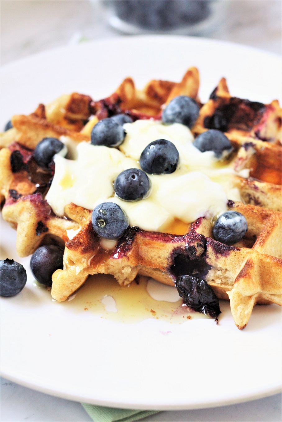 These Kodiak Power Cakes waffles are a delicious, protein-packed breakfast made with wholesome ingredients like whole grains and are easily customizable with your favorite add-ins.